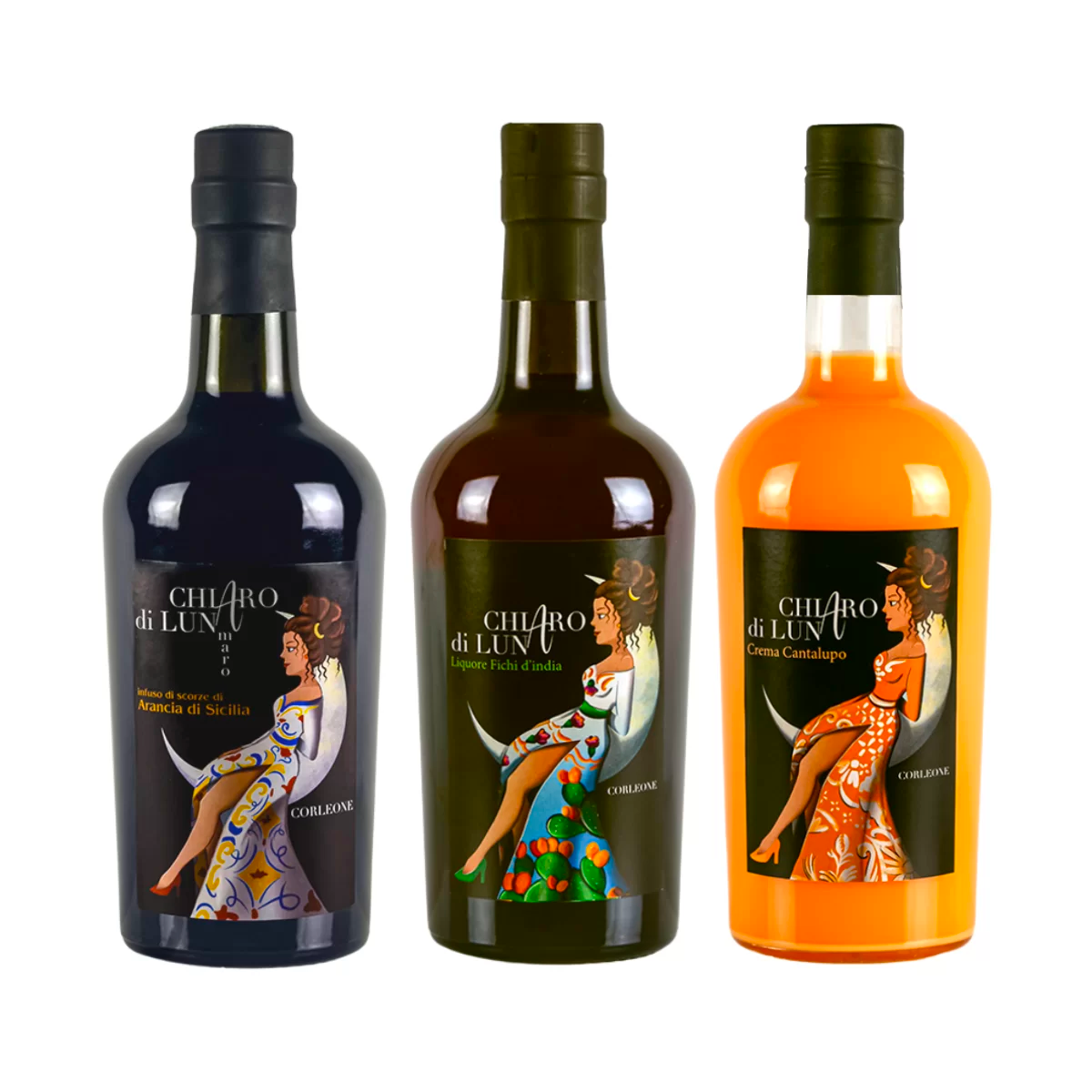 I Fruttati Box 3 Bottiglie: Liquore Fichi D’India, Crema Cantalupo E Liquore All’Arancia