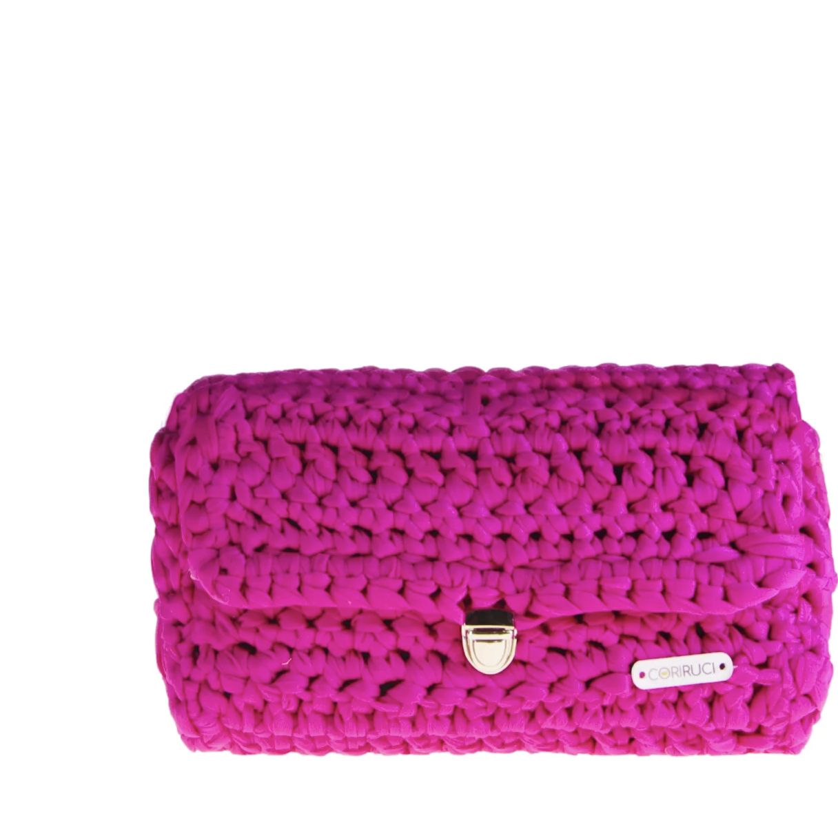 Shoulder Crochet Bag Fuxia Borsa a spalla Rigida